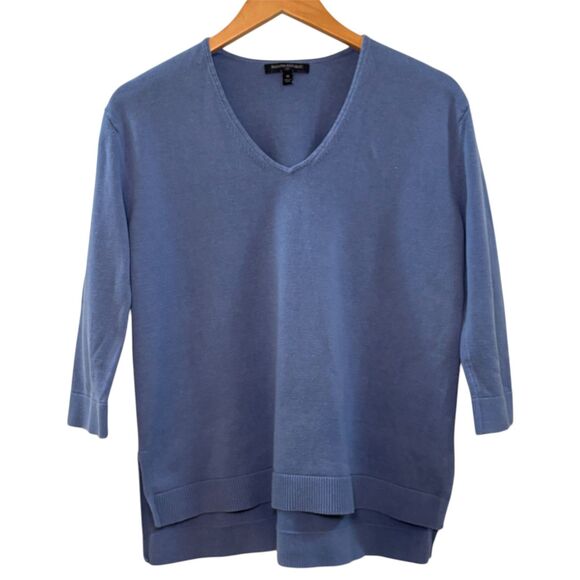 Banana Republic V-Neck Knit Sweater Blue Women's Size Medium - Picture 1 of 4
